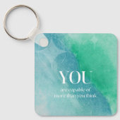 Je bent in staat om een Inspirerend offerte te mak Sleutelhanger (Voorkant)