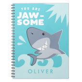 Je bent Jawsome Shark Boys Custom Notitieboek (Voorkant)