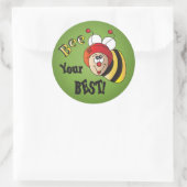 Je bent je beste ronde sticker (Tas)