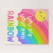 Je bent je eigen regenboog legpuzzel (Horizontaal)