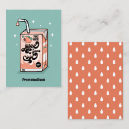 Je bent Juice Too Cool Classroom Valentijn Kaart Notitiekaartje