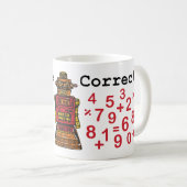 "Je bent juist" robot-Mok Koffiemok (Voorkant rechts)