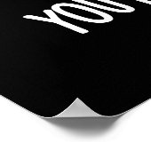 Je bent Kale-in-me Funny Veggie Kale Pun Dark BG Poster (Hoek)