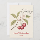 Je bent kersenlief grappig Valentijnsdag Feestdagenkaart (Voorkant)