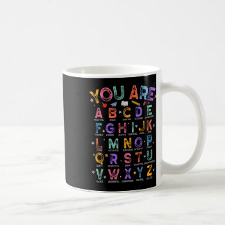 Je Bent Letters Alfabet Leer Abcs Jongen Meisje Le Koffiemok