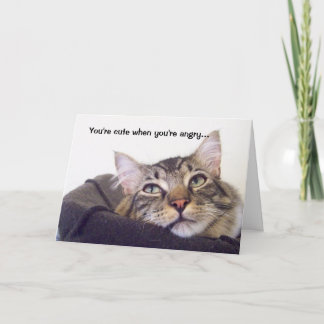 Je bent leuk als je boos bent... kaart