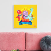 Je bent luidruchtig | Dino Ranch Canvas Afdruk (Insitu (Woonkamer))