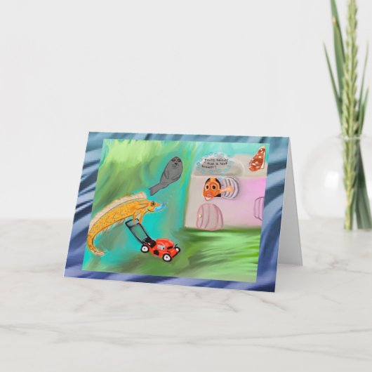 Je bent luidruchtiger dan een bladblazer kaart (Voorkant)