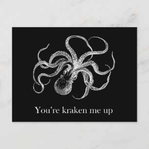 Je bent me aan het kraken. briefkaart
