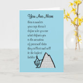 Je bent meer, een grappig gedicht over een gelukki kaart (Gele Bloem)