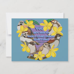 Je bent meer waard dan veel mussen briefkaart