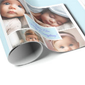 Je bent mijn alles fotocollage op blauw cadeaupapier (Rol Hoek)