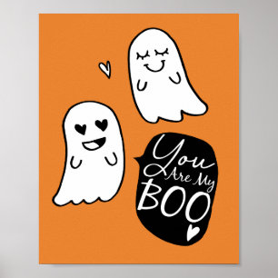Je bent mijn BOO Halloween Ghosts Poster