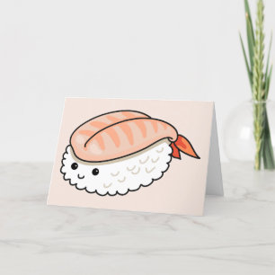 Je bent mijn ebi-ding sushi pun bedankkaart