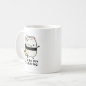 Je bent mijn Ebi-Thing Funny Sushi Pun Koffiemok (Voorkant links)