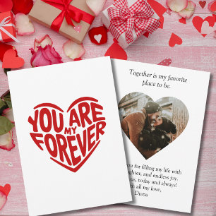 Je bent mijn eeuwige rode hart en foto, gepersonal