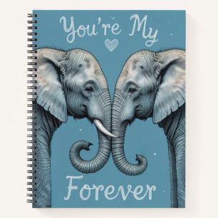 Je bent mijn eeuwige romantische olifant liefde ku notitieboek