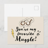 Je bent mijn favoriete Muggle™ Briefkaart (Voorkant / Achterkant)