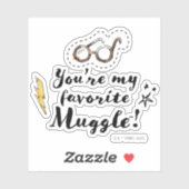 Je bent mijn favoriete Muggle™ Sticker (Vel)