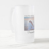 Je bent mijn favoriete persoonlijke vooringenomen matglas bierpul (Voorkant links)