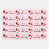 Je bent mijn favoriete roze kerstmis. inpakpapier vel (Voorkant 3)