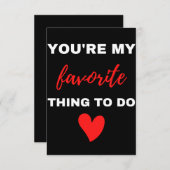 Je bent mijn favoriete taak bedankkaart (Voorkant / Achterkant)