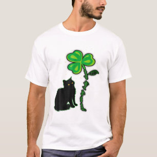 Je bent mijn gelukszak St. Patrick's Day Black Cat T-shirt