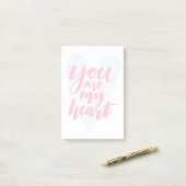 Je bent mijn hart post-it® notes (Op bureau)