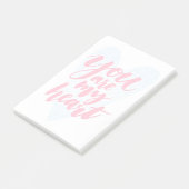 Je bent mijn hart post-it® notes (Schuin)