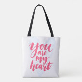 Je bent mijn hart tote bag (Achterkant)