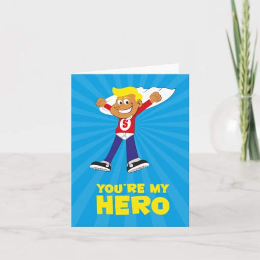 Je bent mijn Hero Card Kaart (Voorkant)