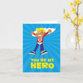 Je bent mijn Hero Card Kaart (Gele Bloem)