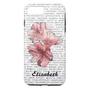 Je bent mijn inspiratiewoorden Typografische Roze iPhone 8 Plus / 7 Plus Hoesje