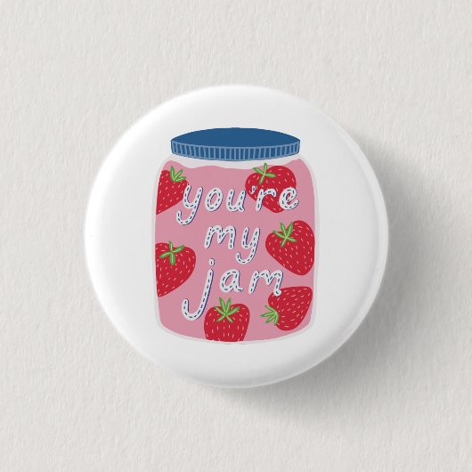 Je bent mijn Jam Valentijnsdag Ronde Button 3,2 Cm (Voorkant)