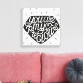 Je bent mijn kostbare canvas afdruk (Insitu (Woonkamer))