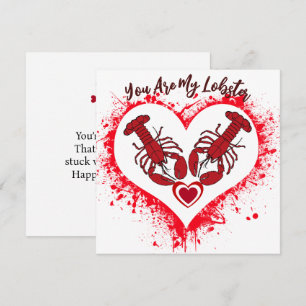 Je bent mijn kreeft Funny Love Jubileum Kaart