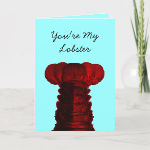 Je bent mijn Lobster Valentijnsdag Card Feestdagen Kaart