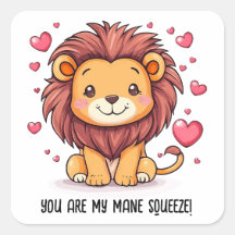 Je bent mijn manen knijpen Valentijnsdag Lion