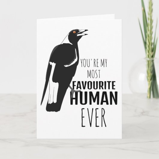 Je bent mijn meest favoriete menselijke kaart ooit (Voorkant)