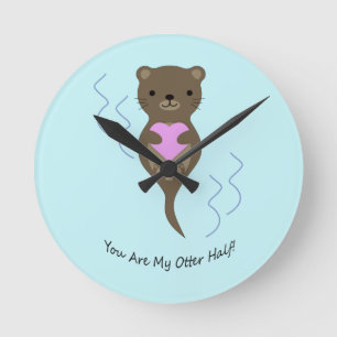 Je bent mijn Otter Half Ronde Klok