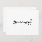 Je bent mijn ster briefkaart (Voorkant / Achterkant)