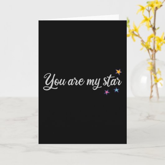 Je bent mijn ster kaart (Gele Bloem)