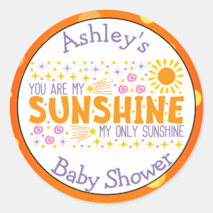 Je bent mijn Stickers van het Sunshine Baby shower