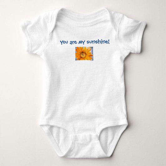 Je bent mijn Sunshine Baby Bodysuit. Romper (Voorkant)
