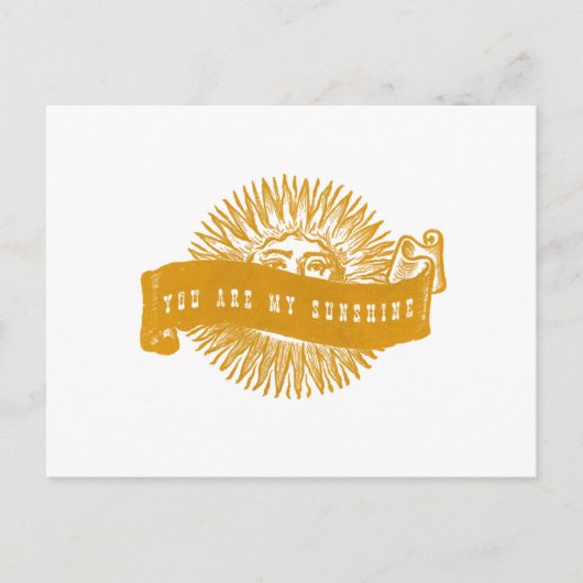 Je bent mijn Sunshine Banner Art Briefkaart (Voorkant)