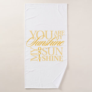 Je bent mijn Sunshine Bath Towel Set Badhanddoek