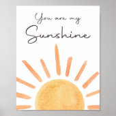 Je bent mijn Sunshine Boho Little Sunshine verjaar Poster (Voorkant)