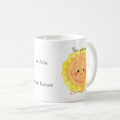 Je bent mijn Sunshine Custom Name Gift Koffiemok (Voorkant rechts)