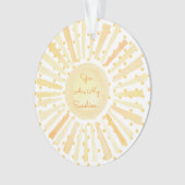 Je bent mijn Sunshine Custom Name Love Sweet Ornament (voorkant)