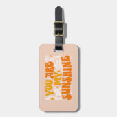 Je bent mijn Sunshine Groovy Grafisch Bagagelabel (Voorkant verticaal)